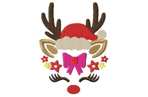 Review: Christmas Girl Reindeer with Stars Design