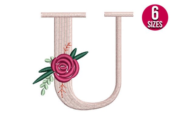 Review: Floral Alphabet U Letter for Boutique Sweatshirts
