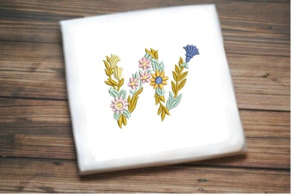 Review: Letter W in Beautiful Flower Design