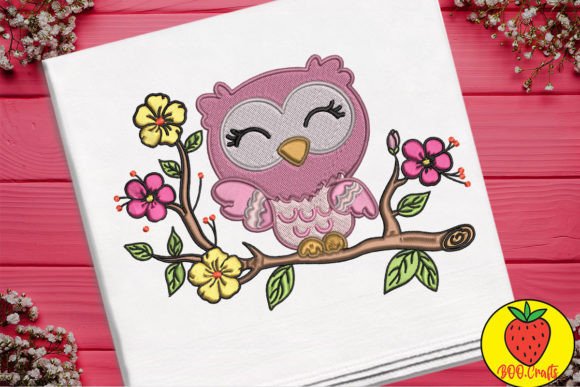 Review: Lovely Pink Owl and Flowers for Branding
