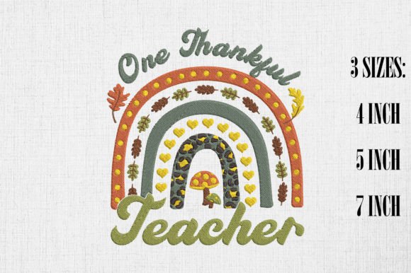 Review: One Thankful Teacher Rainbow Design