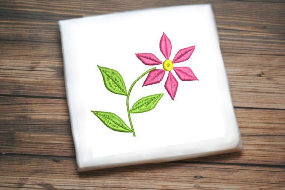 Reviewing Beautiful Pink Flower Leaves for Embroidery